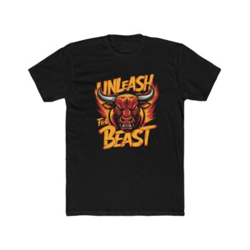 Unleash The Beast T-Shirt — Fierce Bull Graphic Tee for Gym, Motivation & Sports